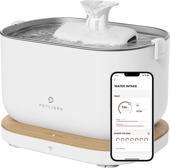 Petlibro Drinkfontein met App PLWF105 Wit voorkant