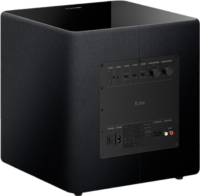 KEF Kube 10 MIE Zwart achterkant