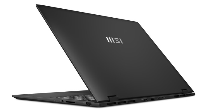 MSI Prestige 16 AI+ Evo B2VMG-021NL achterkant