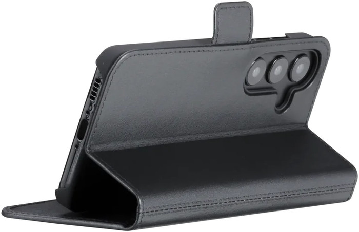DBramante1928 Copenhagen Slim Samsung Galaxy S25 Plus Book Case Leer Zwart product in gebruik