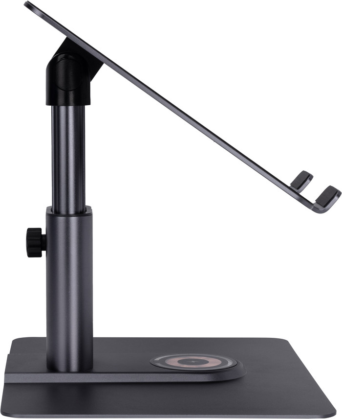 BlueBuilt Support Réglable pour PC Portables avec Chargeur Sans Fil 10 - 17 Pouces côté gauche