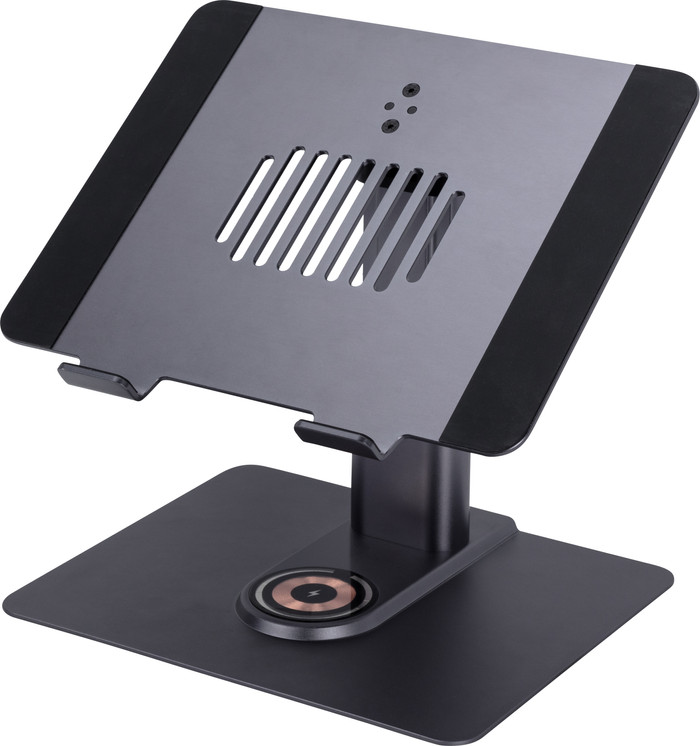 BlueBuilt Support Réglable pour PC Portables avec Chargeur Sans Fil 10 - 17 Pouces côté droit