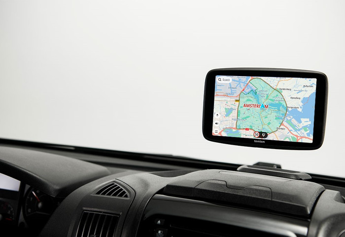 TomTom GO Camper Max World + Premium Pack product in use