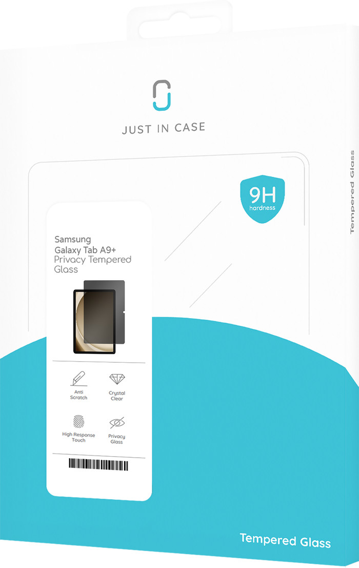 Just in Case Samsung Galaxy Tab A9 Plus Screen Protector Glass packaging