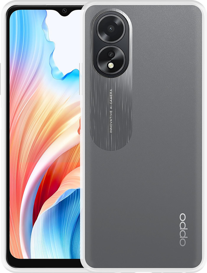 Just in Case Soft Design Oppo A38 4G / A18 4G Back Cover Transparant voorkant