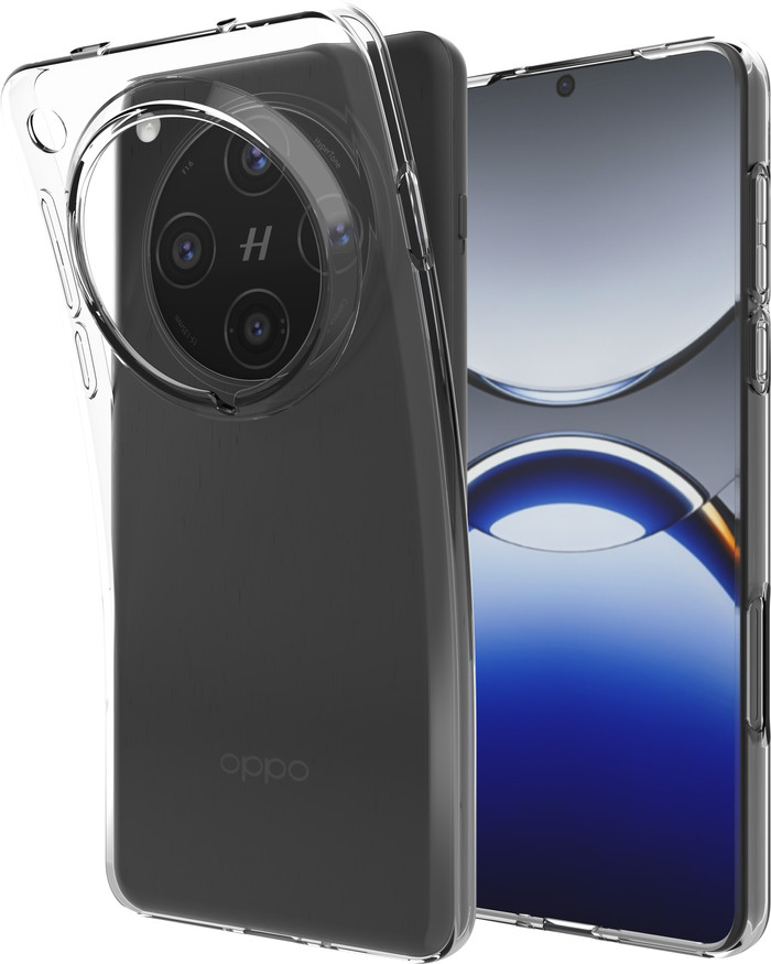 Just in Case Soft Design OPPO Find X8 Pro Back Cover Transparent front