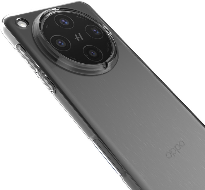 Just in Case Soft Design OPPO Find X8 Pro Back Cover Transparent right side