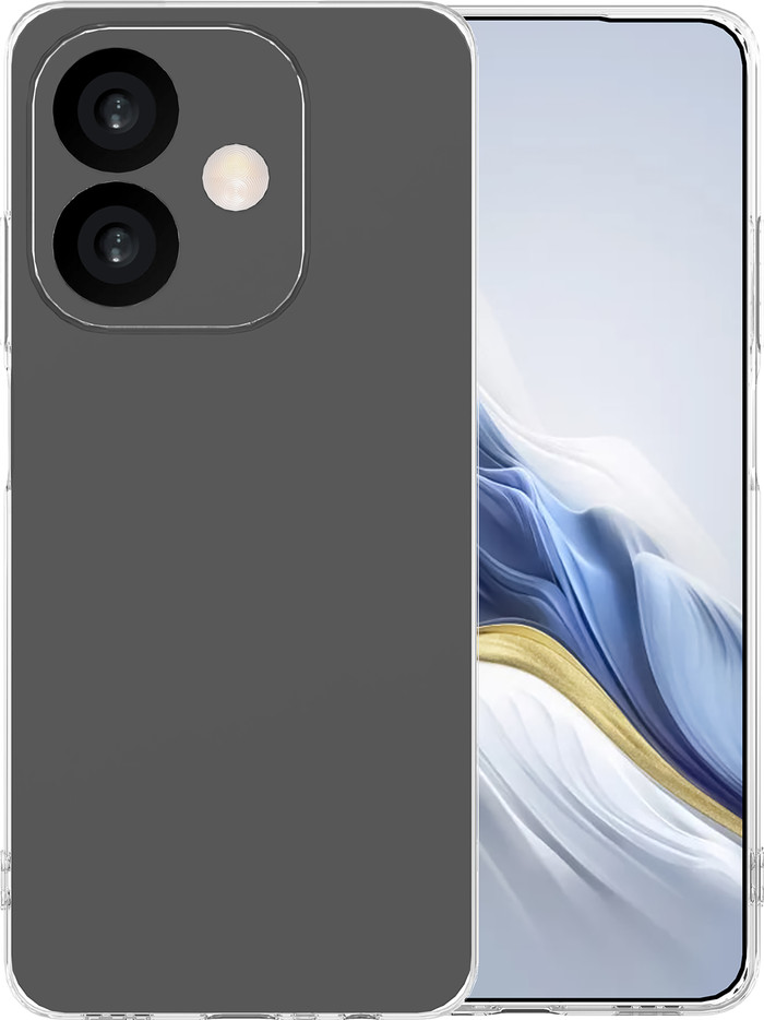 Just in Case Soft Design Oppo A40  / A40m / A60 5G Back Cover Transparant voorkant