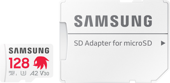 Samsung microSDXC PRO Plus 128GB Sonic the Hedgehog vorne