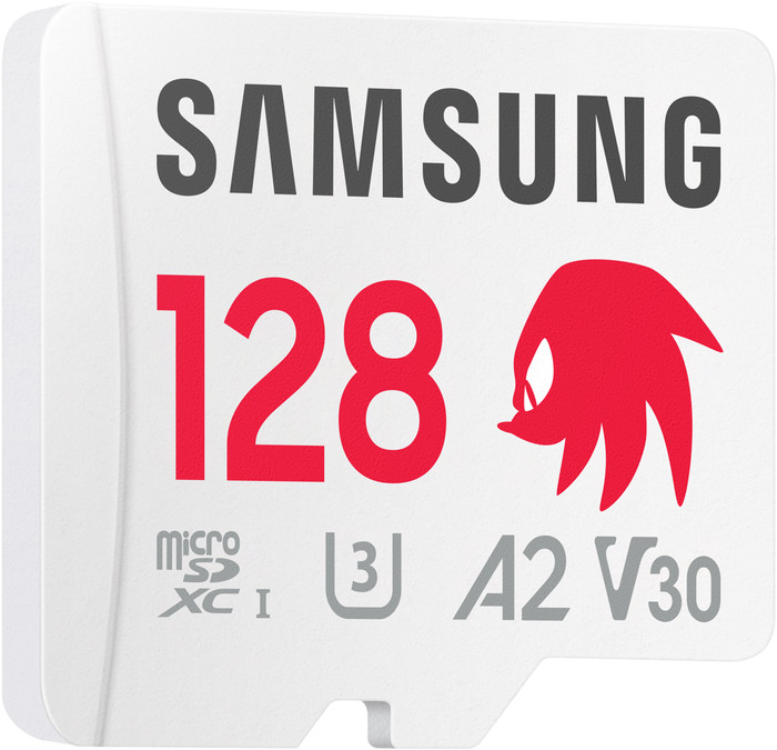 Samsung microSDXC PRO Plus 128GB Sonic the Hedgehog linke seite
