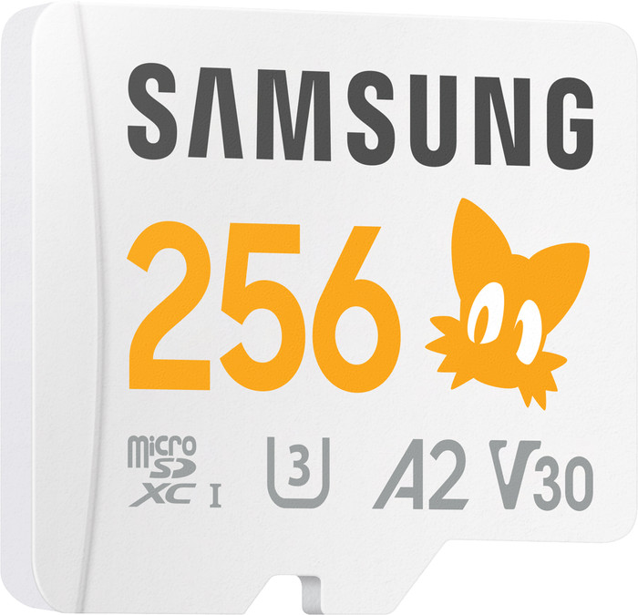 Samsung microSDXC PRO Plus 256GB Sonic the Hedgehog linke seite