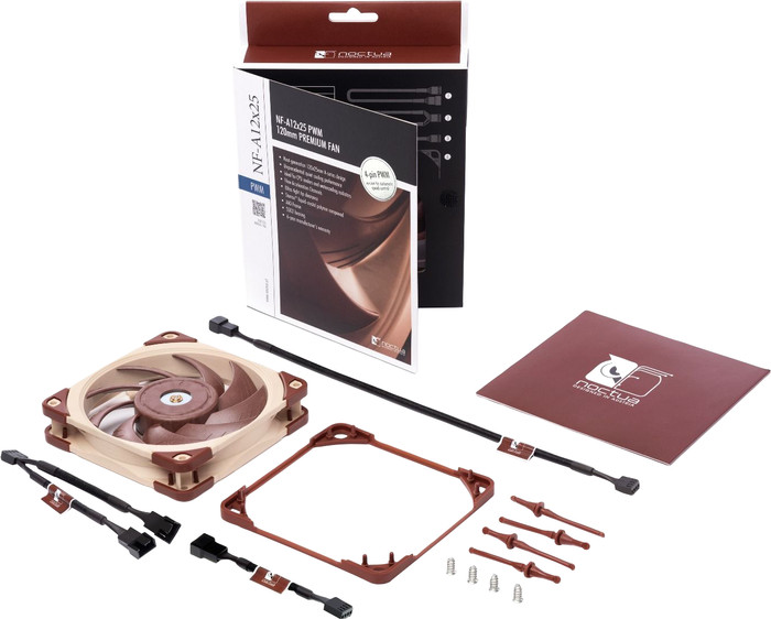 Noctua NF-A12x25 PWM Brun - Single Fan accessoire