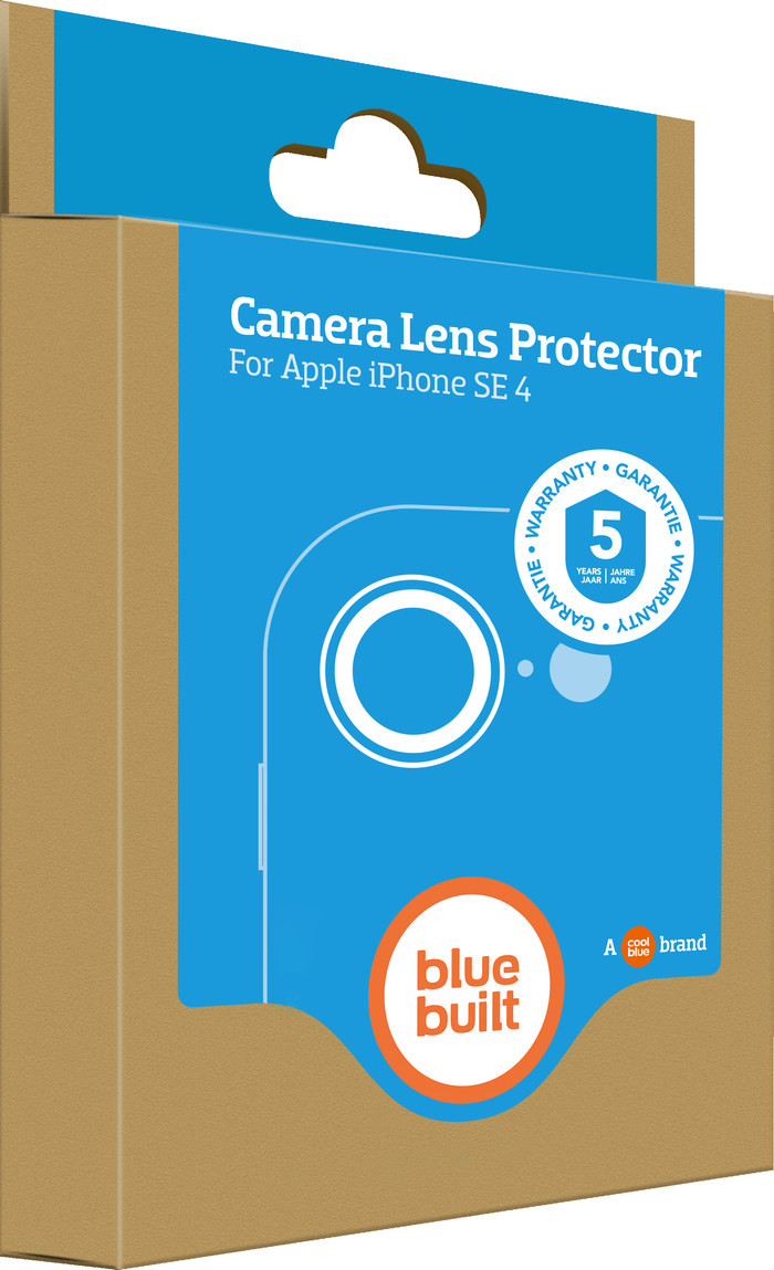 BlueBuilt iPhone 16e Camera Lens Protector Aluminium verpakking