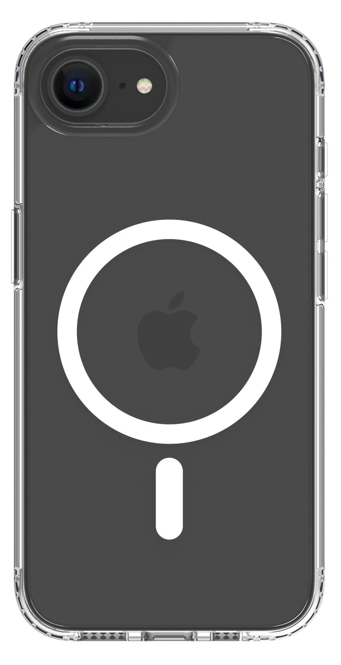 BlueBuilt Protective Back Cover met MagSafe iPhone 16e Transparant Main Image