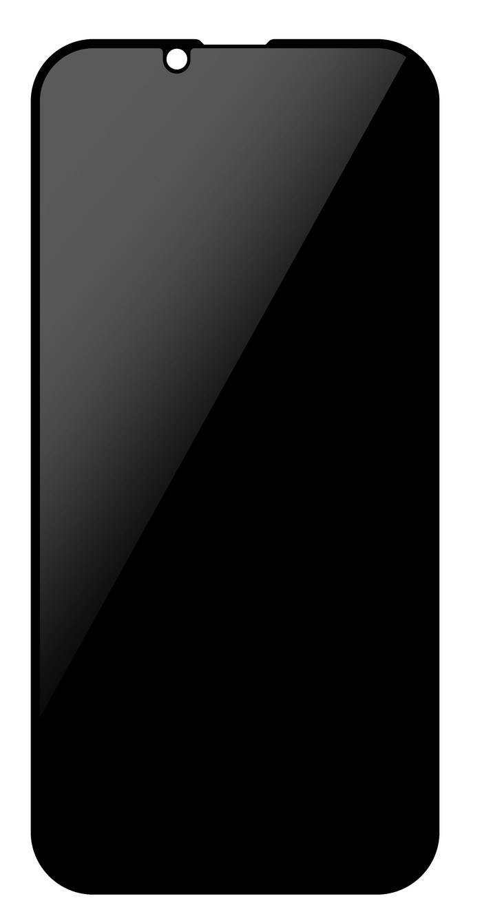 BlueBuilt iPhone 16e Privacy Filter Screenprotector Glas voorkant