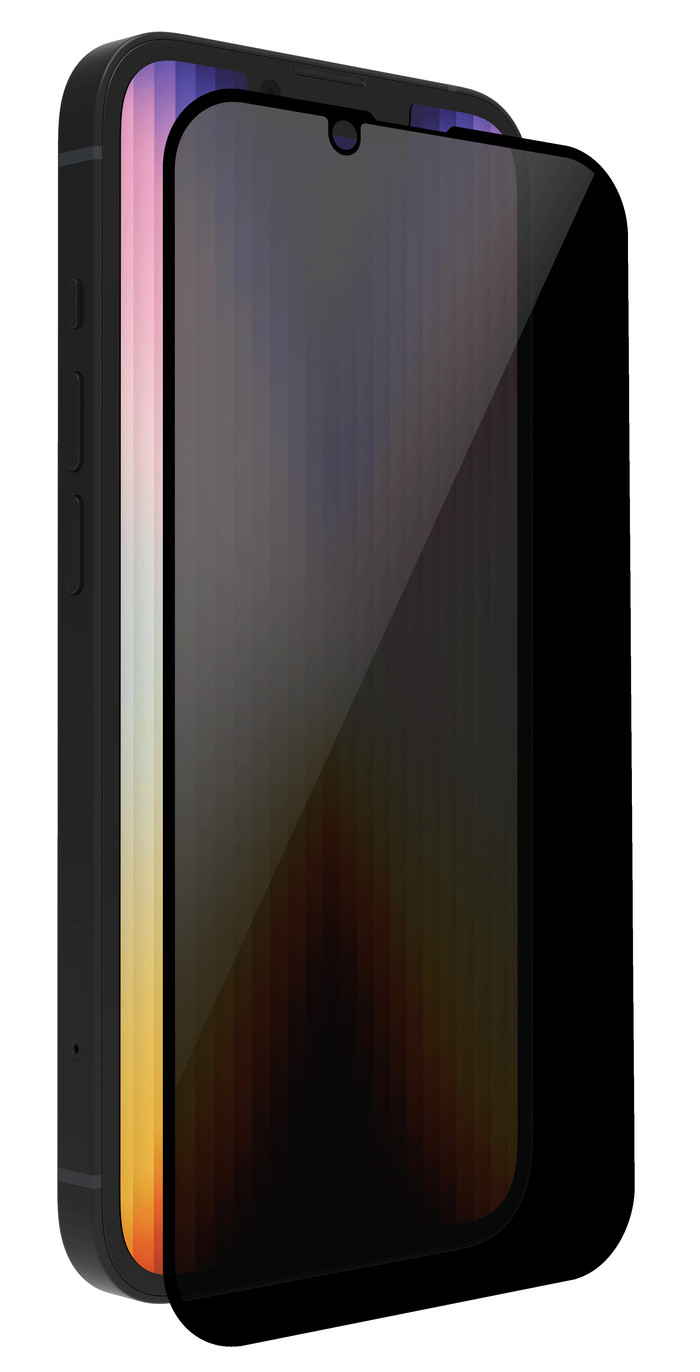 BlueBuilt iPhone 16e Privacy Filter Screenprotector Glas linkerkant