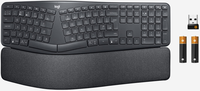 Logitech K860 Ergonomisch Draadloos Toetsenbord QWERTY + Logitech MX Master 3S accessoire