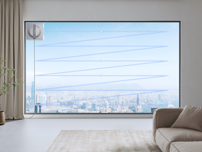 ECOVACS WINBOT W2 PRO product in use