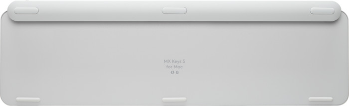 Logitech MX Master 4 voor Mac Zilver + Logitech MX Keys S for Mac Qwerty Wit onderkant