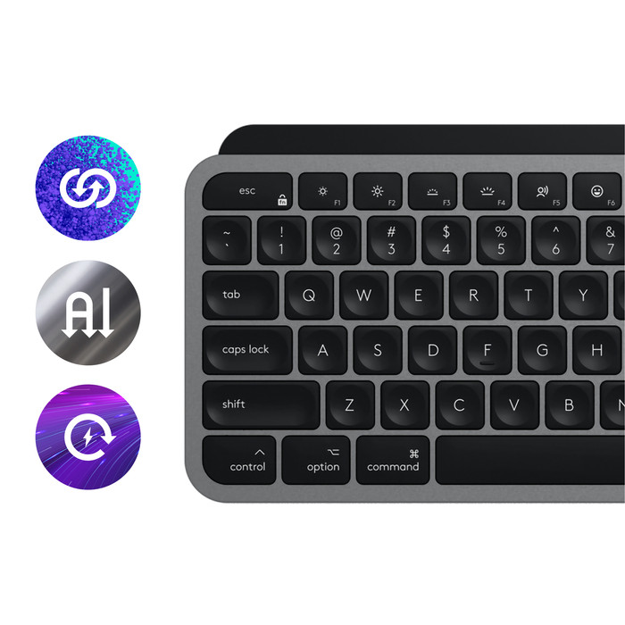 Logitech MX Keys S for Mac Qwerty Zwart + Logitech MX Master 3S voor Mac Space Grey visual leverancier