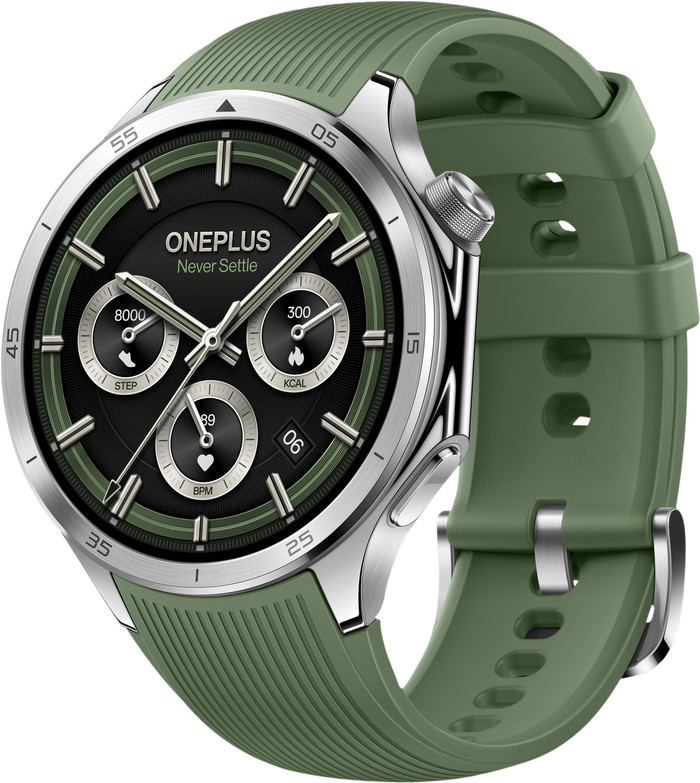OnePlus Watch 3 Silver/Green right side