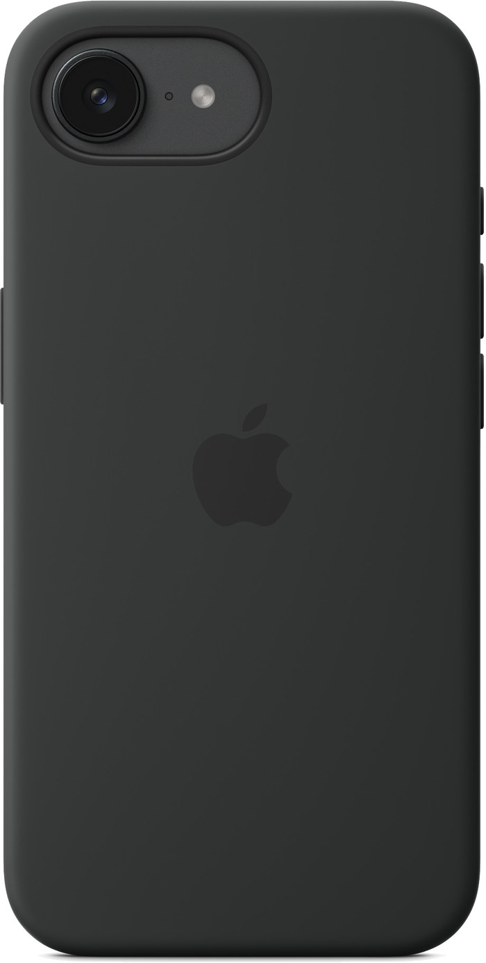 Apple iPhone 16e Back Cover Zwart voorkant