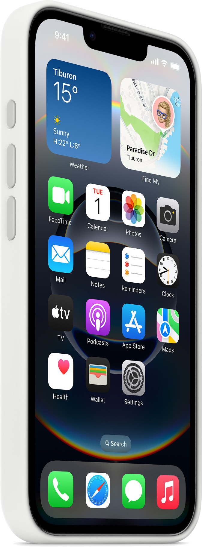 Apple iPhone 16e Back Cover Wit achterkant