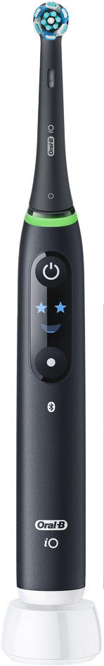 Oral-B iO 6 Zwart met 4 opzetborstels voorkant