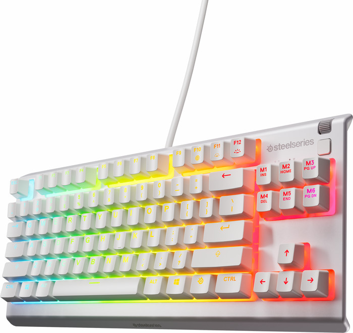 SteelSeries Apex 3 TKL Gaming Toetsenbord Qwerty Wit voorkant