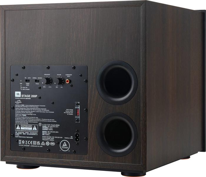 JBL Stage 200P Zwart achterkant