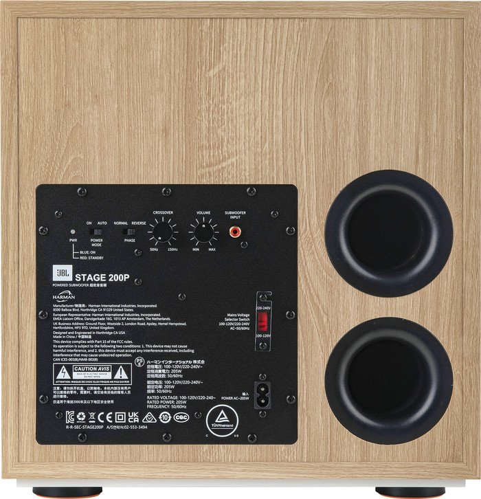 JBL Stage 200P Wit achterkant