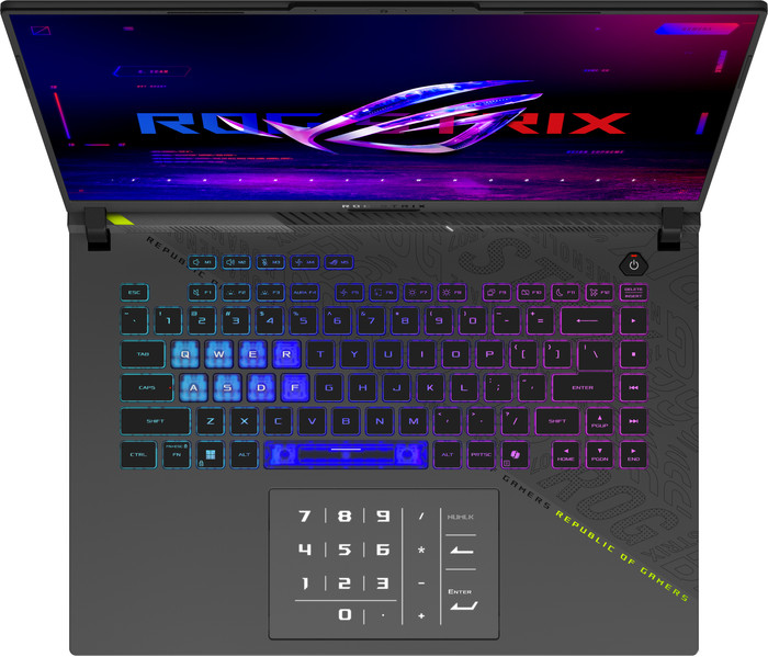 ASUS ROG Strix G16 G614FR-S5013W bovenkant