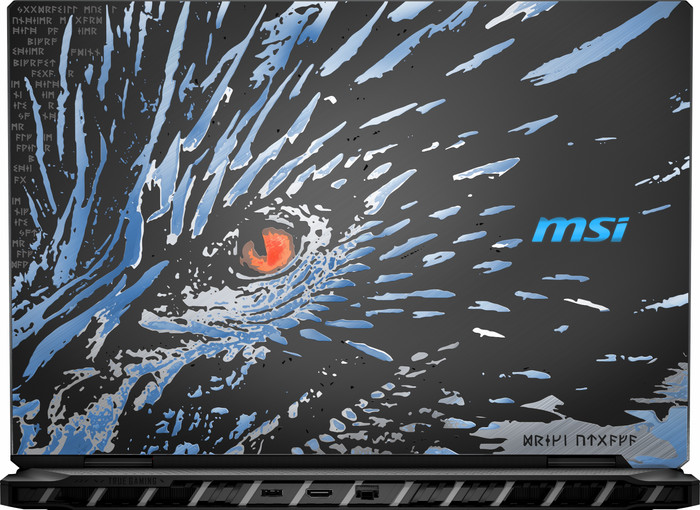 MSI Titan 18 HX Dragon Edition Norse Myth A2XWJG-405NL achterkant