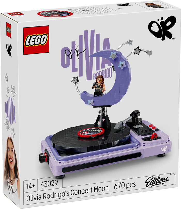 LEGO Editions Olivia Rodrigo's Concertmaan 43029 verpakking