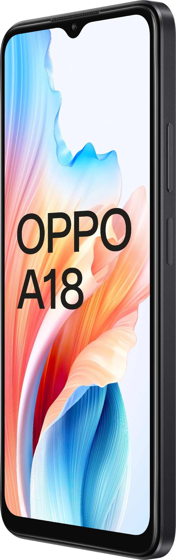 OPPO A18 128GB Zwart 4G rechterkant