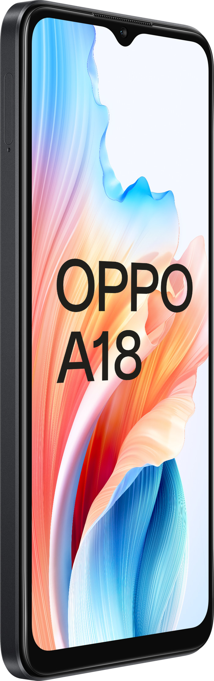 OPPO A18 128GB Zwart 4G linkerkant