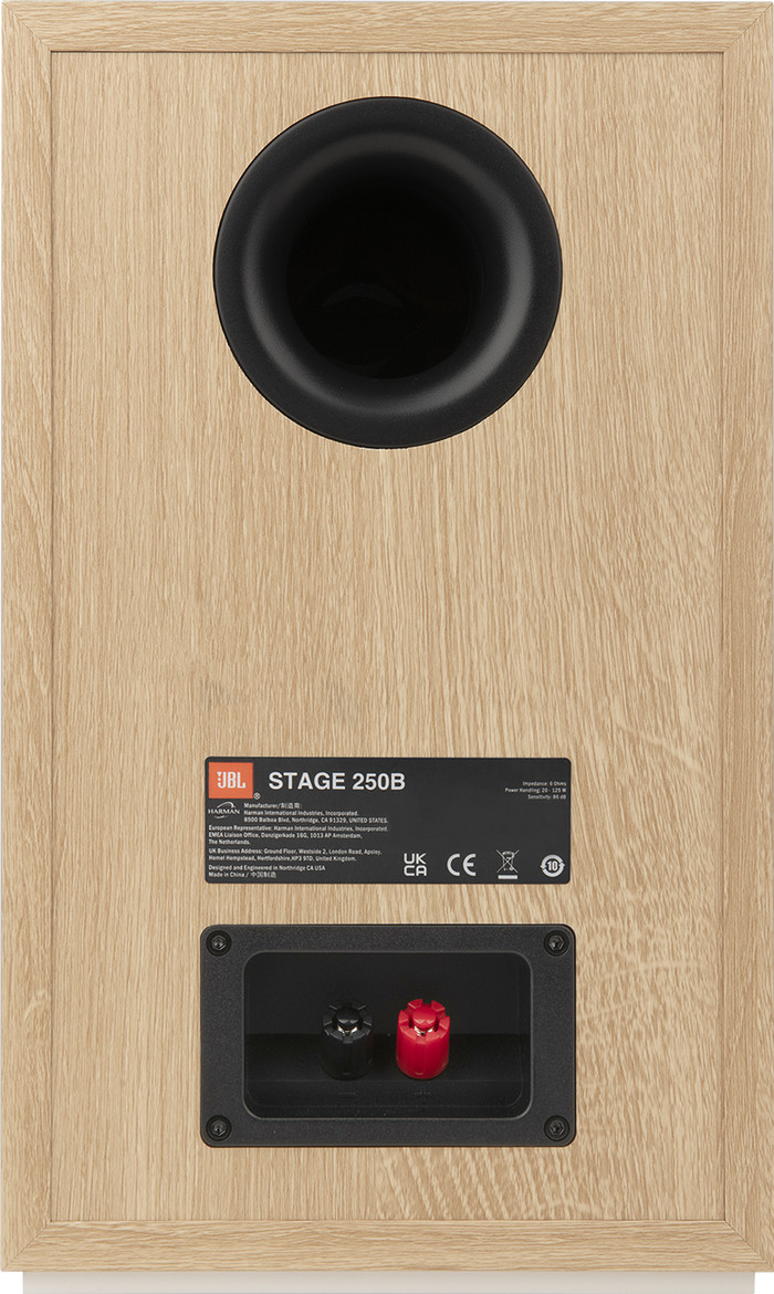 JBL Stage 250B Wit achterkant