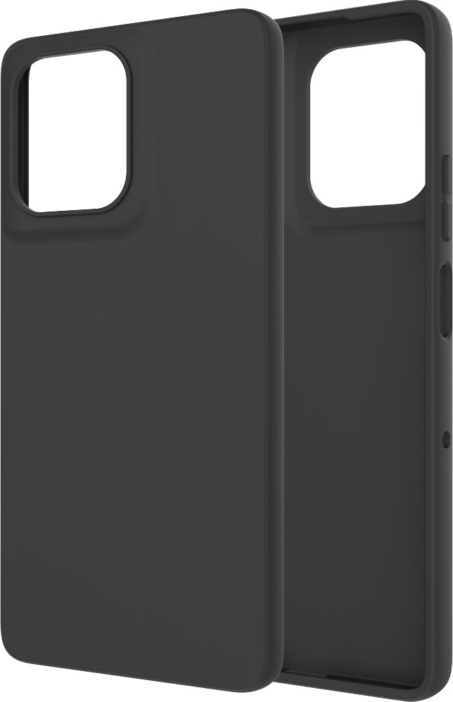 Just in Case Soft Design Motorola Moto G15/ G15 Power Back Cover Zwart linkerkant