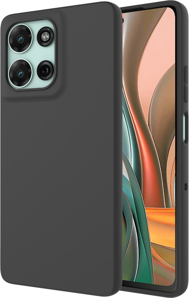 Just in Case Soft Design Motorola Moto G15/ G15 Power Back Cover Zwart rechterkant