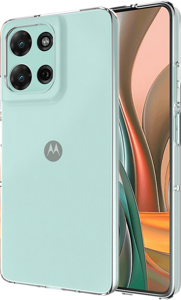 Just in Case Soft Design Motorola Moto G15/ G15 Power Back Cover Transparent right side