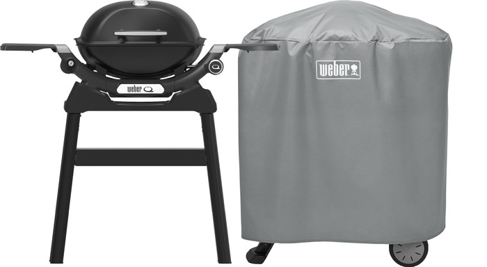 Weber Q1200N with Underframe + Weber Barbecue Cover Q1000/2000 Main Image