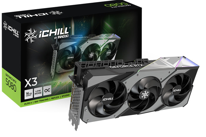 INNO3D GeForce RTX 5080 ICHILL X3 16GB verpakking