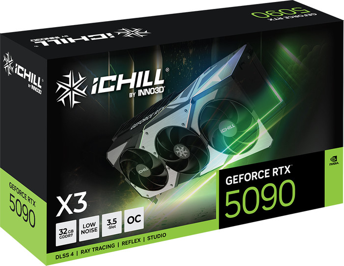 INNO3D GeForce RTX 5090 iCHILL X3 32GB packaging