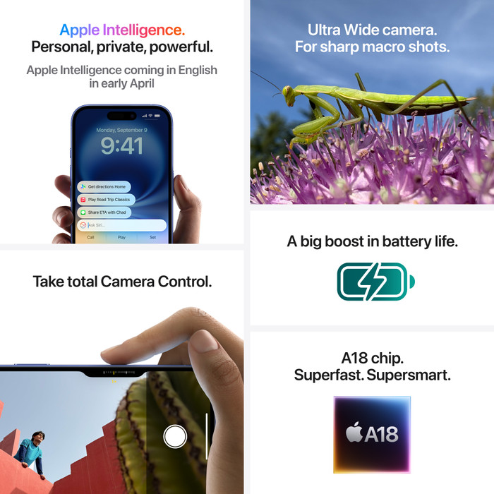 Apple iPhone 16 Plus 128GB Zwart visual leverancier
