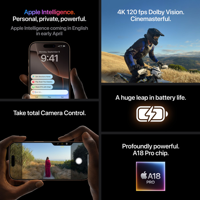 Apple iPhone 16 Pro 256GB Natural Titanium visual leverancier