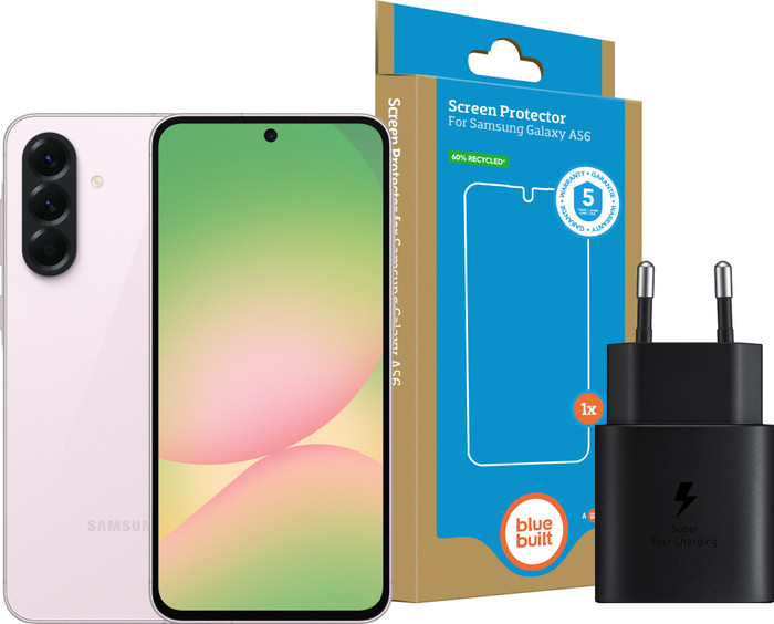 Samsung Galaxy A56 256GB Roze 5G + Basis Accessoirepakket Main Image