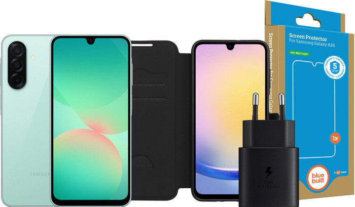 Samsung Galaxy A26 128GB Groen 5G + Compleet Accessoirepakket Main Image