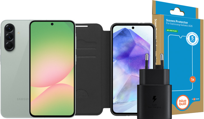 Samsung Galaxy A56 256GB Groen 5G + Compleet Accessoirepakket Main Image