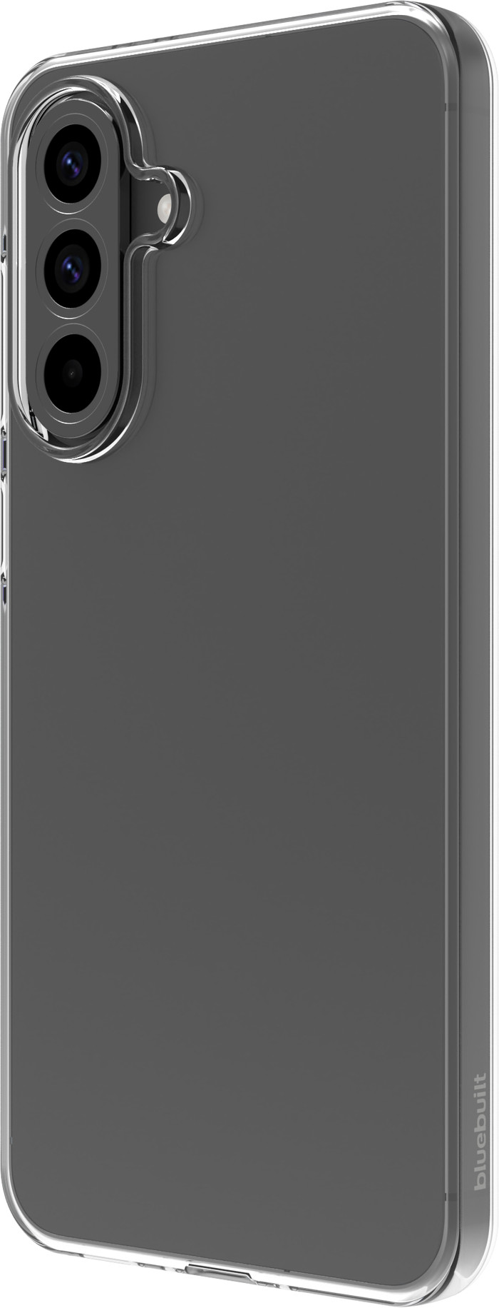 BlueBuilt Back Cover Samsung Galaxy A56 Transparant + Privacy Screenprotector rechterkant