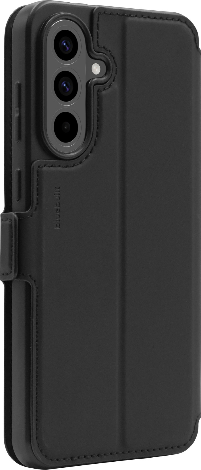 Samsung Galaxy A56 256GB Roze 5G + BlueBuilt Book Case Zwart achterkant